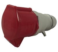 WALTHER - 32A, 415V, presa CEE per montaggio su cavo, 3P+N+T, rosso, IP44