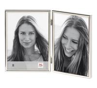 Walther Design Cornice per ritratto Chloe WD219S Argento 2x 9x13 cm Verticale