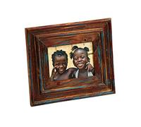 Walther - Cornice portafoto, MOD. Sapeli 13 x 18 cm Blu, Marrone Scuro