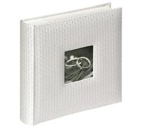 walther design album fotografico bianco 200 foto 10 x 15 cm memo inserto libro copertina tessile con copertina fustellata, wedding glamour ME-160