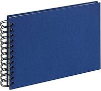 walther design album fotografico blu 23 x 17 cm album a spirale lino, stoffa SA-509-L