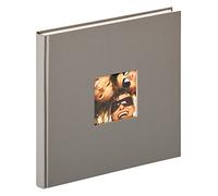 walther design Album Fotografico Grigio 26 x 25 cm con Ritaglio Copertina, Fun FA-205-X