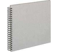 walther design album fotografico grigio 30 x 30 cm album a spirale lino, stoffa SA-510-D