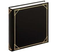 walther design Album Fotografico Nero 30 x 30 cm Similpelle con goffratura, Album Standard MX-200-B