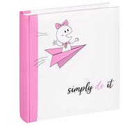 walther design Album fotografico per bambini, Little Explorer Girl, 26x25 cm, rosa, FA-277-2