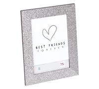 walther Design Cornice portafoto argentata 15 x 20 cm con superficie scintillante, unità singola, Twinkle Portrait Frame IT520S3