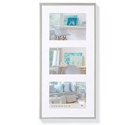 walther design Argento 3X 15x20 cm Galleria con passe-partout, New Lifestyle Cornice plastica KV320S