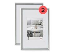 walther design argento 40 x 60 cm confezione doppia, Galeria cornice in plastica KS460HD