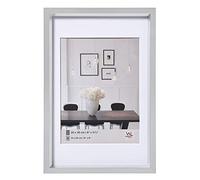 walther design argento 50 x 60 cm con passe-partout, cornice in plastica Steel Style ES060S