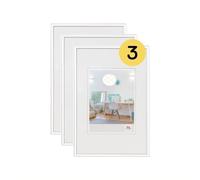 walther design bianca 20 x 30 cm confezione da 3, cornice in plastica New Lifestyle KV030W3