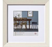 walther design bianca 30 x 30 cm con passe-partout, cornice in legno Fiorito EF330W