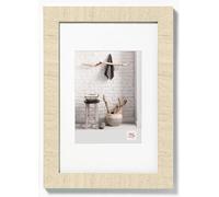 walther design Bianco Crema 10 x 15 cm con passe-partout, Home Cornice in Legno HO015W