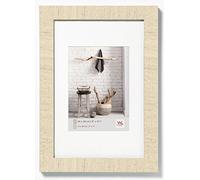 walther design Bianco Crema 60 x 90 cm con passe-partout, Home Cornice in Legno HO090W