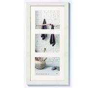walther design bianco polare 3X 15x20 cm galleria con passe-partout, Home Cornice in legno HO352V