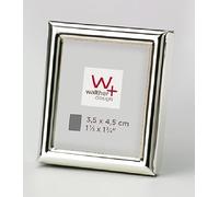 walther design Chloe WD354S3, Cornice/Portafoto 3.5 x 4.5 cm, Confezione da 3 Pezzi, Argento