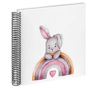 walther design Coniglietto Malin SA-131 - Album Fotografico con Rilegatura a Spirale, 25 x 25 cm