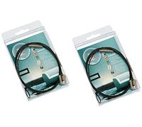 walther design Corda Fotografica Nera 1,5 m in Metallo Confezione Doppia, MD150BD