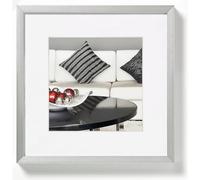 walther design cornice argento 20 x 20 cm alluminio con passe-partout, sedia telaio in alluminio AJ220S