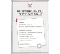walther design Cornice Argento 21 x 29,7 cm (DIN A4) Nuovo Stile di Vita Cornice in plastica KV130S