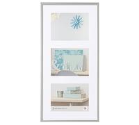 walther design Cornice Argento 3X 13x18 cm Galleria con passe-partout, New Lifestyle Cornice plastica KV338S