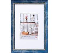 walther design cornice blu 13 x 18 cm con passe-partout, cornice chalet design EL318L