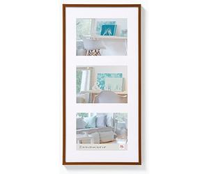 walther design Cornice Bronzo 3X 10x15 cm Galleria con passe-partout, New Lifestyle Cornice plastica KV315J