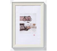 walther design cornice crema 30 x 40 cm con bordo esterno argento, cornice design bohémien EN040C