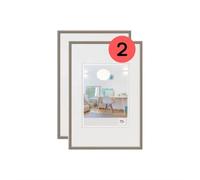 walther design cornice in acciaio 20 x 30 cm confezione doppia, New Lifestyle cornice in plastica KV030DD