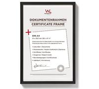walther design cornice nera 21 x 29,7 cm (DIN A4) Sedia con cornice portadocumenti in alluminio AJ130B