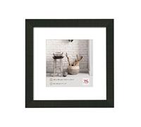 walther design Cornice Nero 30 x 30 cm con passe-partout, Cornice in Legno Home HO330B