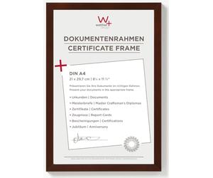 walther design cornice noce 21 x 29,7 cm (DIN A4) Cornice portadocumenti Peppers Cornice in legno BP130N