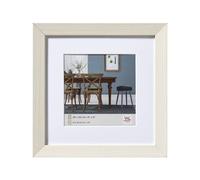 walther design bianca 30 x 30 cm con passe-partout, cornice in legno Fiorito EF330W