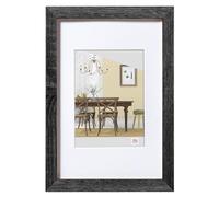 walther design EFX040D Fiorito Cornice in legno per vetro artistico, 30x40 cm, grigio scuro