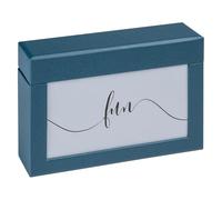 walther design Förvaringslåda för 100 foton 10x15 cm, Fotolåda Fun, blå, FB-116-L