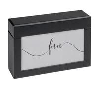 walther design Förvaringslåda för 100 fotoni 10x15 cm, Fotolåda Fun, svart, FB-116-B