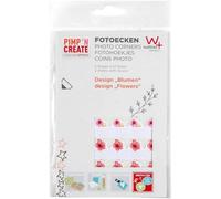 walther design foto angoli fiori 2 fogli con un 42 angoli foto Angoli foto in disegno floreale PIMP E CREATE FE084F