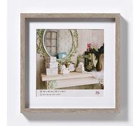 walther design grigia 40 x 40 cm con passe-partout, cornice in legno Stoccolma EA444D