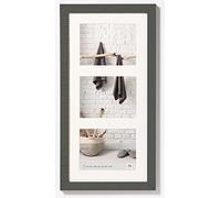 walther design grigio 3X 15x20 cm galleria con passe-partout, Home Cornice in legno HO352D