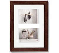 Walther Design Home Cornice per casa, Legno, Noce, 2 x 10x15 cm