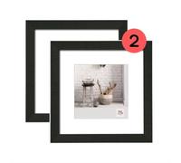Walther Design Home HO440BD, Cornice in Legno, Confezione Doppia, 40 x 40 cm, Nero