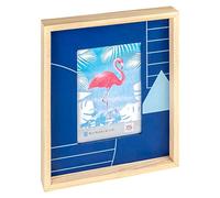 walther design Naturale 10 x 15 cm Cornice in Legno con passe-partout in Legno, Cornice Ritratto Geometrica RT015H