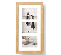 walther design Naturale 3X 13x18 cm Galleria con passe-partout, Cornice in Legno per la casa HO338H