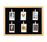 walther design naturale 40 x 30 cm MDF con 6 clip in legno IR040H
