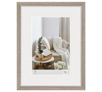 walther design NC050D - Cornice in Legno Stile Hygge, Grigio, 40 x 50 cm