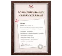 walther design NC130N - Cornice in legno stile Hygge, formato DIN A4, noce, 21 x 29,7 cm