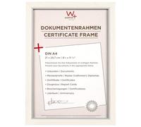 walther design NC130W - Cornice in Legno Stile Hygge, Formato DIN A4, Bianco, 21 x 29,7 cm