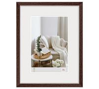 walther design NC520N - Cornice in Legno Stile Hygge, Noce, 15 x 20 cm
