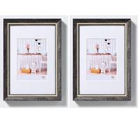 walther design nera 20 x 30 cm con passe-partout, cornice chalet design EL030B (Confezione da 2)