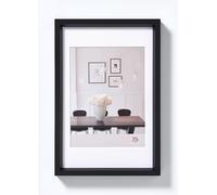 walther design nera 40 x 60 cm con passe-partout, cornice in plastica Steel Style ES460B