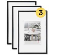 walther design nero 20 x 30 cm confezione da 3, cornice in plastica Galeria KB030H3